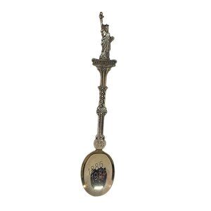 Statue Of Liberty Centennial Souvenir Spoon Made In Holland Silver Plated